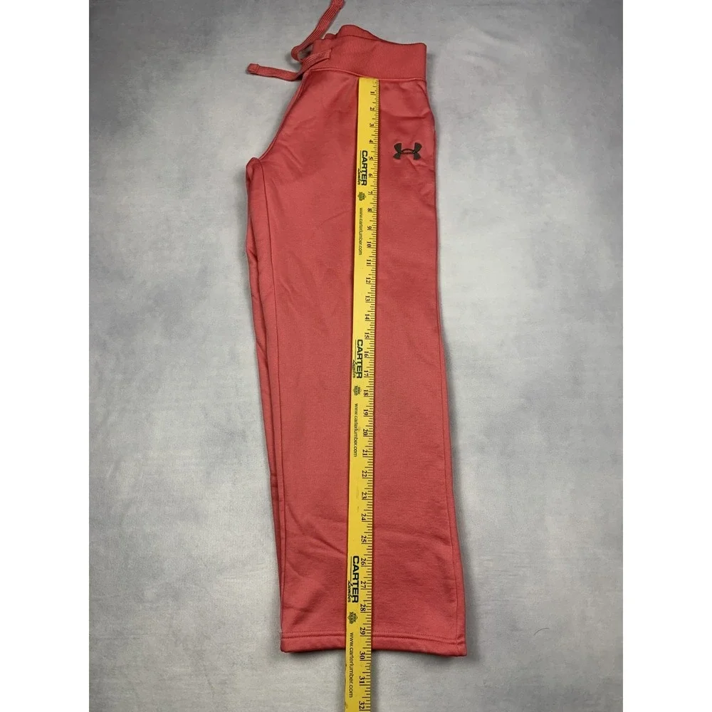 Under Armour ColdGear Storm Pants Youth Large‎ YLG Red Fleece Lined Athletic
